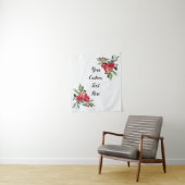 カスタム冬の結婚式披露宴フォトブースプロップ タペストリー (インサイチュ)