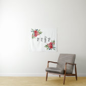 カスタム冬の結婚式披露宴フォトブースプロップ タペストリー (インサイチュ(横))