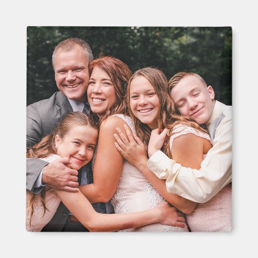 カスタム冷蔵庫用写真磁石、家族向けプレゼント マグネット (正面)