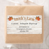 カスタム切り出しフェイクメープルシロップのラベル ラベル (インサイチュ)