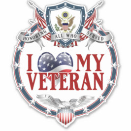 カスタム切りLoveの退役軍人 シール