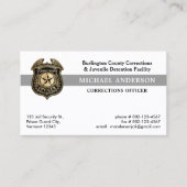 カスタム刑務所監護官QRコード 名刺 (正面)