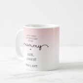 カスタム初のお母さんの日新しいママの形見の贈り物 コーヒーマグカップ (正面左)