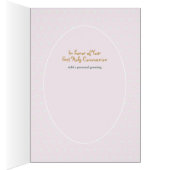 カスタム初の聖なる聖餐式かわいい茶色の髪の少女 (内側 (右))