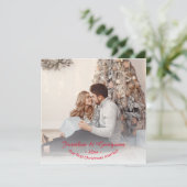 カスタム初めてのクリスマス2025結婚した写真 シーズンカード (スタンド正面)