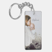 カスタム初年度の母フォトオーバーレイきらめく機能 キーホルダー (正面左)