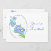 カスタム別れのパーティー忘れ招待状私ではない花 招待状 (正面/裏面)