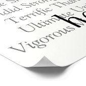 カスタム前向き確認ポスター ポスター (角)