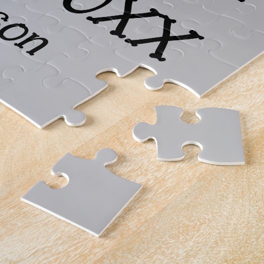 カスタム創立10周年記念11写真結婚コラージュ ジグソーパズル (側面)