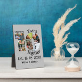 カスタム創立10周年記念11写真結婚コラージュ フォトプラーク (側面)