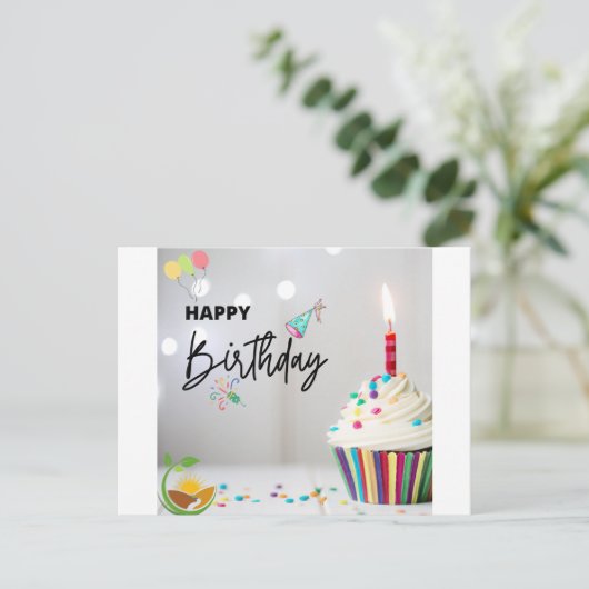 カスタム創造:パーソナライズされた誕生日カードのみ インビテーションポストカード (スタンド正面)