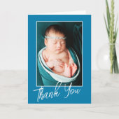 カスタム助産師フォトカード | ベビーの最初瞬間 サンキューカード (正面)