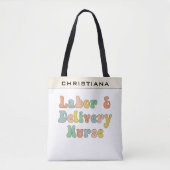 カスタム労配ナースレトロ トートバッグ (正面)