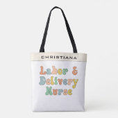 カスタム労配ナースレトロ トートバッグ (裏面)