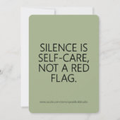 カスタム勇気付けられる内向け気に自己カード シーズンカード (正面)