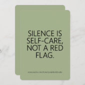 カスタム勇気付けられる内向け気に自己カード シーズンカード (正面/裏面)