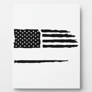 カスタム動揺して旗 フォトプラーク