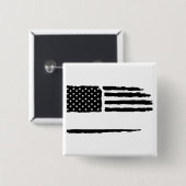 カスタム動揺して旗 缶バッジ (正面&裏面)