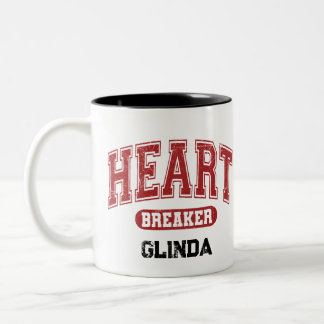 カスタム動揺してVarsityフォント ツートーンマグカップ