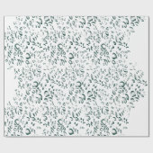 カスタム包み紙 | シルバー&ホリデーデザイン ラッピングペーパー (フラット)