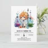 カスタム化学神秘誕生日 招待状 (スタンド正面)