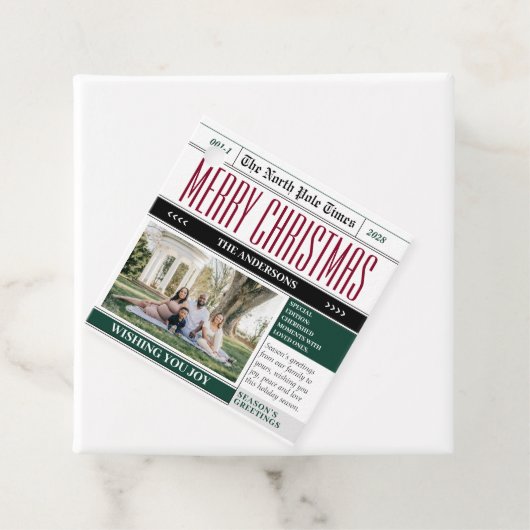 カスタム北極新聞クリスマス写真 フェイバータグ (インサイチュ)