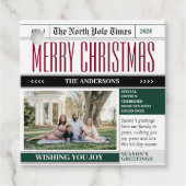 カスタム北極新聞クリスマス写真 フェイバータグ (正面)