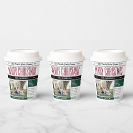 カスタム北極新聞クリスマス写真 紙コップ