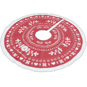 カスタム北欧クリスマスツリースカート ブラッシュドポリエステルツリースカート (アングル)