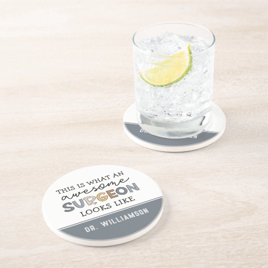 カスタム医おもしろい素晴らし医 コースター (側面)