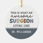 カスタム医おもしろい素晴らし医 セラミックオーナメント (正面)