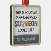 カスタム医おもしろい素晴らし医 メタルオーナメント (右)