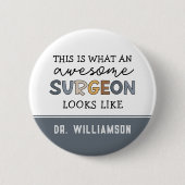 カスタム医おもしろい素晴らし医 缶バッジ (正面)