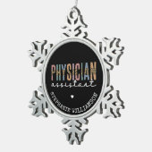 カスタム医助手PA スノーフレークピューターオーナメント (右)