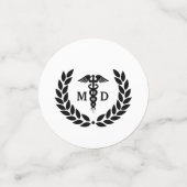 カスタム医学医科医科修士課程 コンフェッティ (スモール正面)