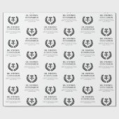 カスタム医学医科医科修士課程 ラッピングペーパー (フラット)