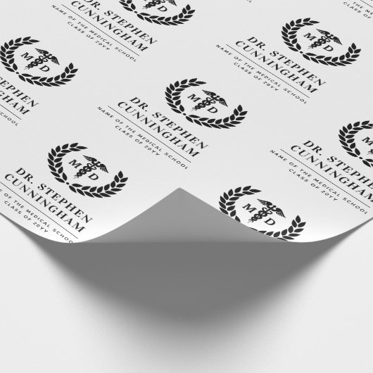 カスタム医学医科医科修士課程 ラッピングペーパー (角)