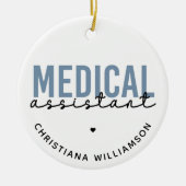 カスタム医療助手 |臨床アシスタント セラミックオーナメント (正面)