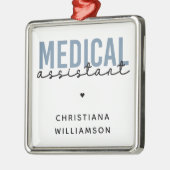 カスタム医療助手 |臨床アシスタント メタルオーナメント (左)