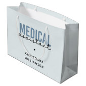カスタム医療助手 |臨床アシスタント ラージペーパーバッグ (裏面アングル)
