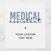 カスタム医療助手 |臨床アシスタント ワインラベル (シングルラベル)