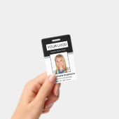 カスタム医療従業員の黒人写真の身元 バッジ (手持ち)