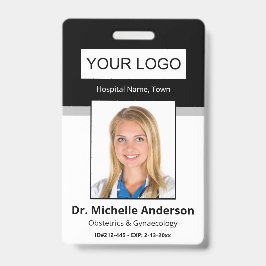 カスタム医療従業員の黒人写真の身元 バッジ