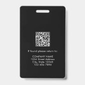 カスタム医療担当者の写真IDバッジ バッジ (裏面)