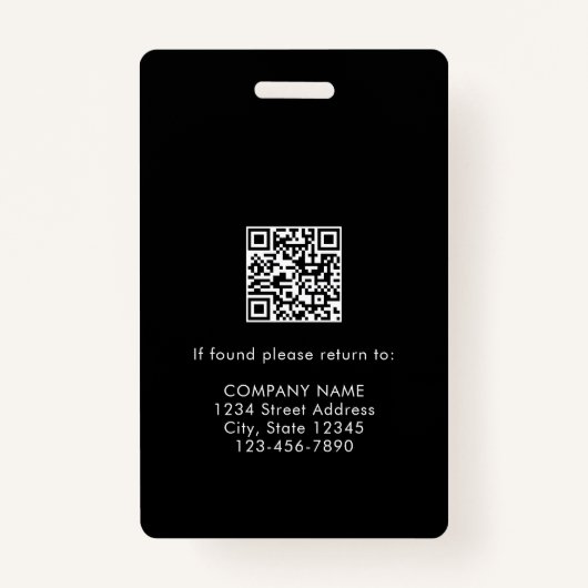 カスタム医療担当者の写真IDバッジ バッジ (裏面)