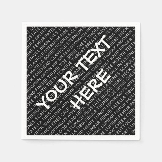 カスタム医療用語ナプキン スタンダードカクテルナプキン (正面)