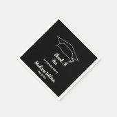 カスタム卒業ありがとう スタンダードカクテルナプキン (角)