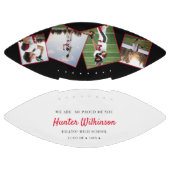 カスタム卒業シニアフォトサッカー アメリカンフットボール (パネル)