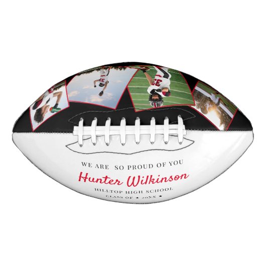 カスタム卒業シニアフォトサッカー アメリカンフットボール (正面)
