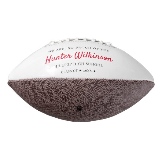 カスタム卒業シニアフォトサッカー アメリカンフットボール (回転270)